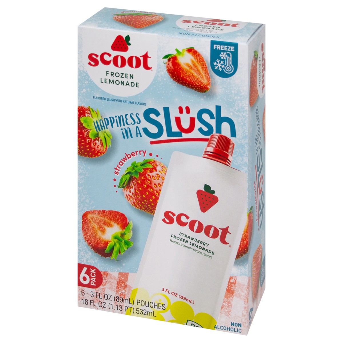 slide 6 of 10, Scoot Strawberry Lemonade Pouches, 18 oz
