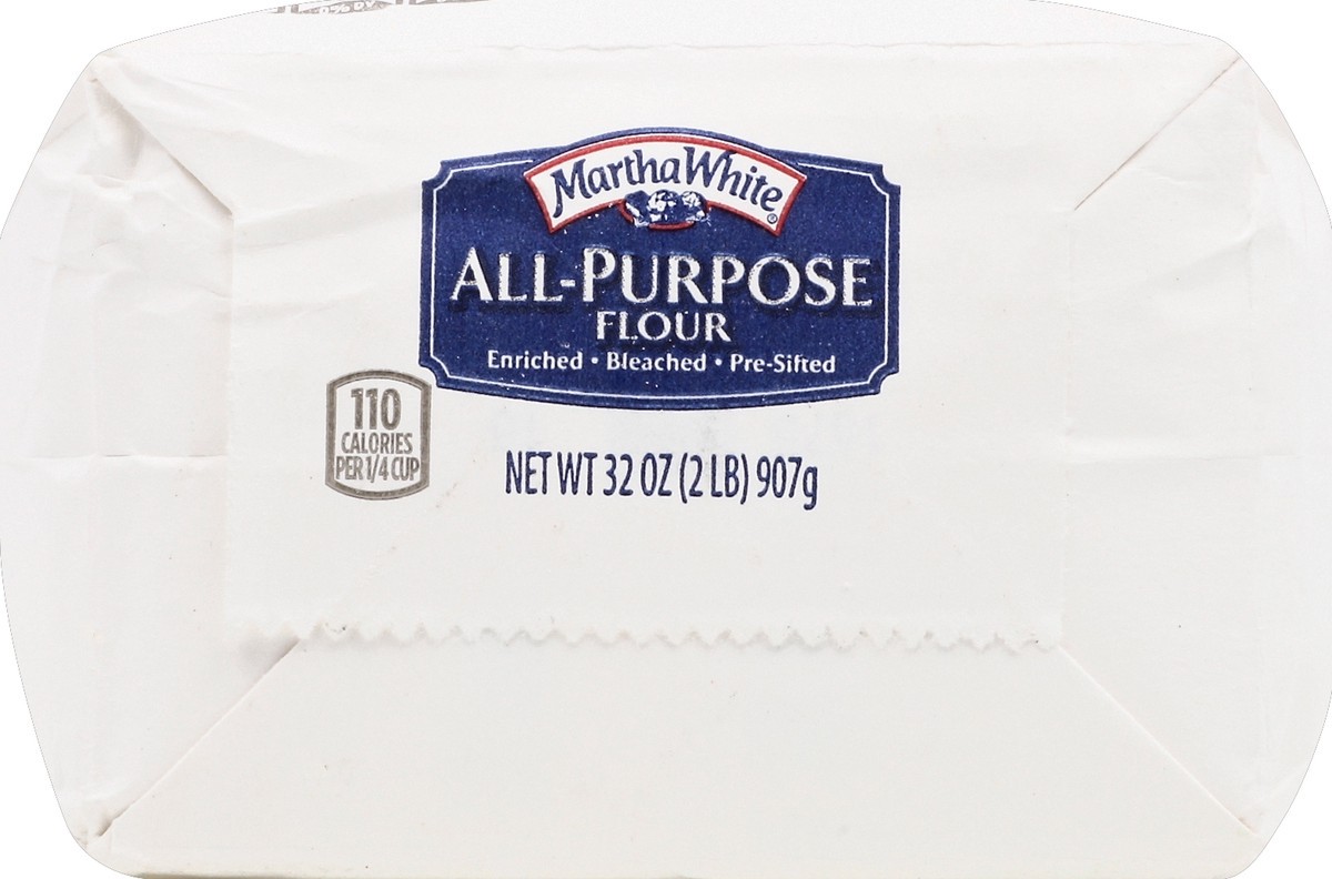 slide 6 of 6, Martha White All Purpose Flour, 2 lb Bag, 32 oz