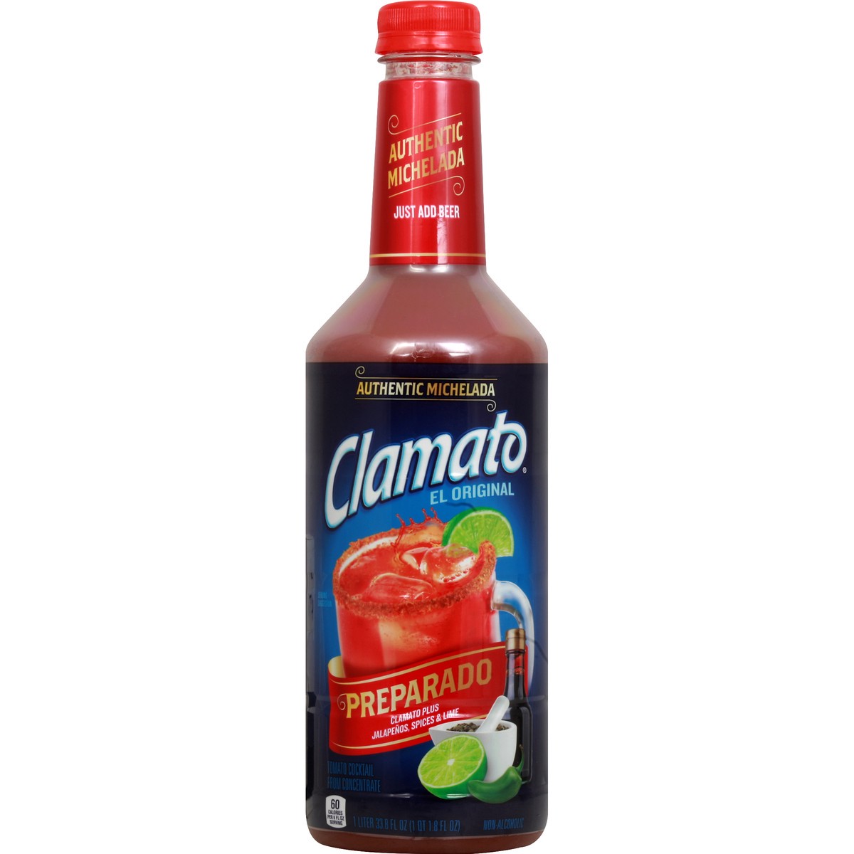 slide 1 of 7, Clamato Tomato Cocktail - 33.8 oz, 1 liter