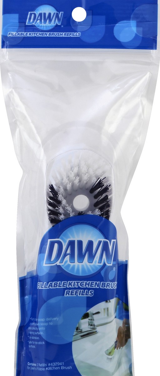 slide 2 of 2, Dawn Fillable Kitchen Brush Refills, 2 ct