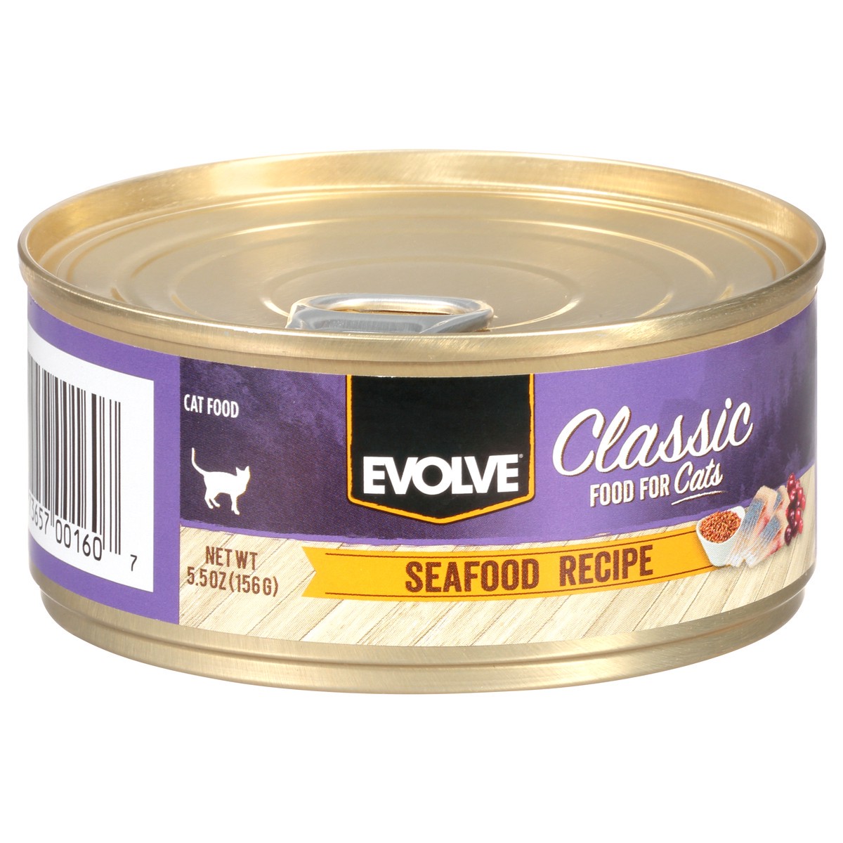 slide 11 of 12, Evolve Classic Seafood Recipe Cat Food 5.5 oz, 5.5 oz