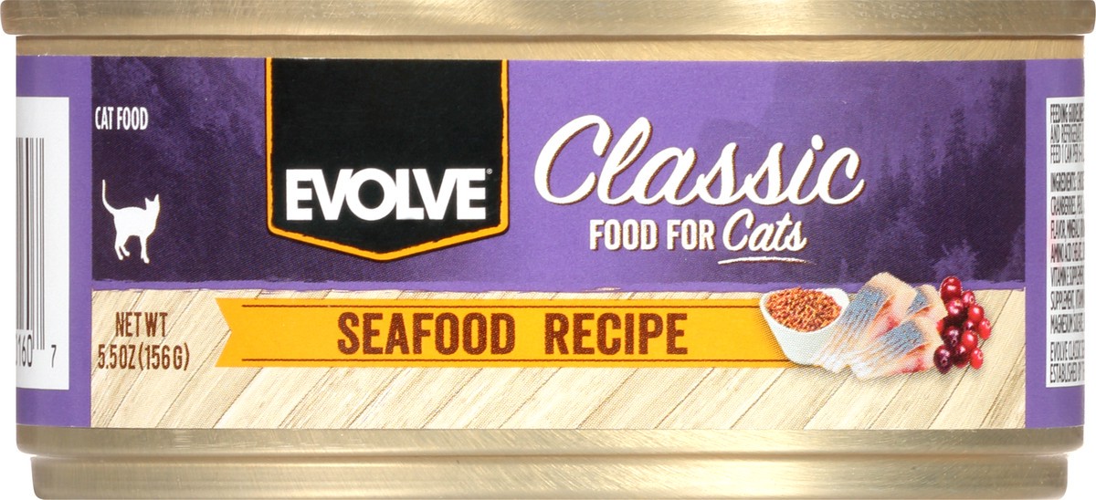 slide 2 of 12, Evolve Classic Seafood Recipe Cat Food 5.5 oz, 5.5 oz