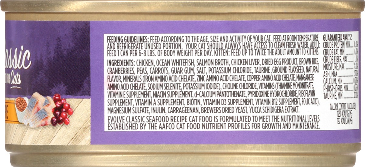 slide 9 of 12, Evolve Classic Seafood Recipe Cat Food 5.5 oz, 5.5 oz