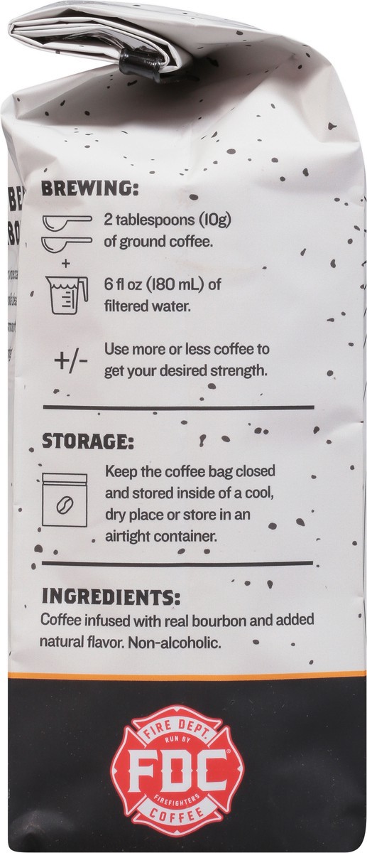 slide 7 of 10, Fire Dept. Coffee Ground Vanilla Bean Bourbon Coffee 12 oz, 12 oz