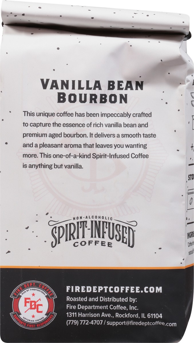 slide 5 of 10, Fire Dept. Coffee Ground Vanilla Bean Bourbon Coffee 12 oz, 12 oz