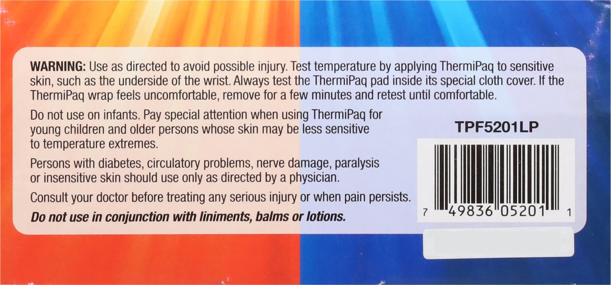 slide 10 of 12, ThermiPaq Hot Cold Pain Relief Wrap 1 ea, 1 ct