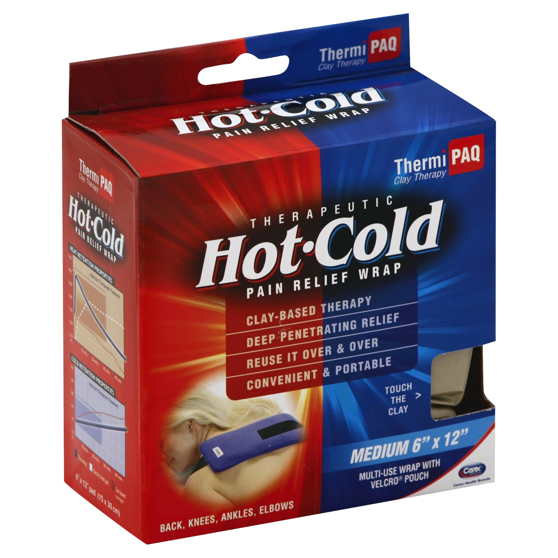 ThermiPaq Therapeutic Hot/Cold Pain Relief Wrap Medium 6x12 1 ct Shipt