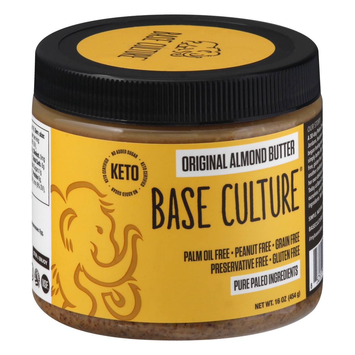 slide 3 of 13, Base Culture Original Almond Butter 16 oz, 16 oz