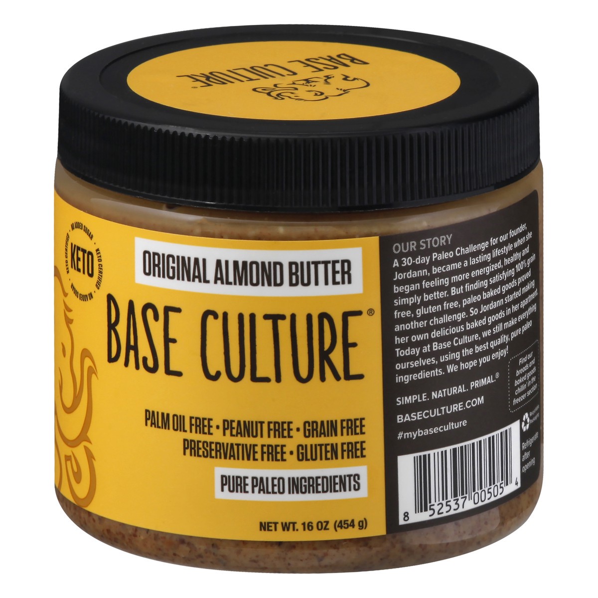 slide 4 of 13, Base Culture Original Almond Butter 16 oz, 16 oz