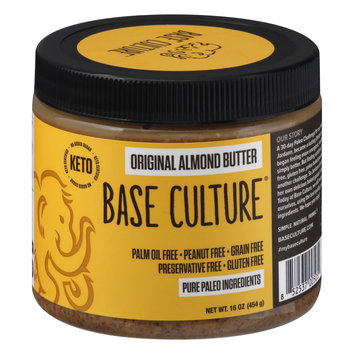 slide 10 of 13, Base Culture Original Almond Butter 16 oz, 16 oz