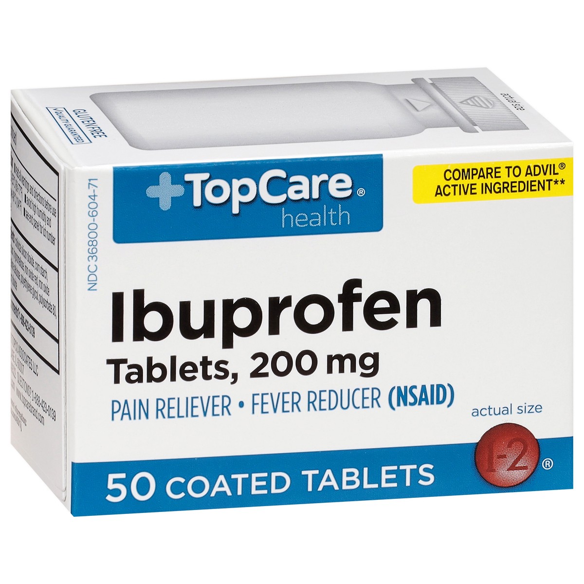 slide 5 of 9, Topcare Ibuprofen Tablets, 50 ct