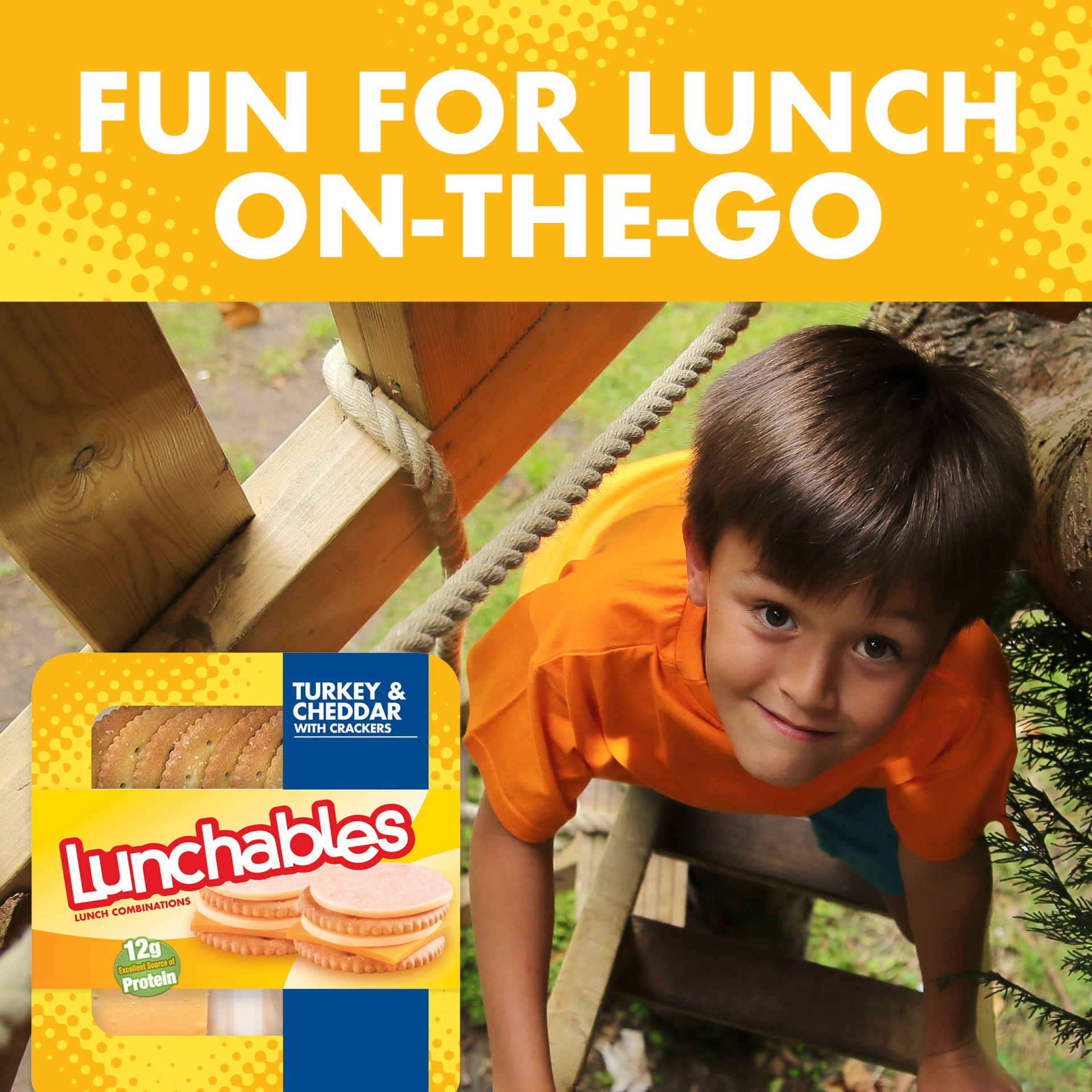 slide 5 of 7, Lunchables Turkey & Cheddar Cheese Snack Kit with Crackers Tray, 3.2 oz