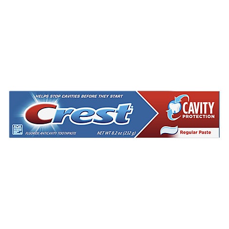 slide 1 of 1, Crest Toothpaste Fluoride Anticavity Cavity Protection Regular Paste, 8.2 oz