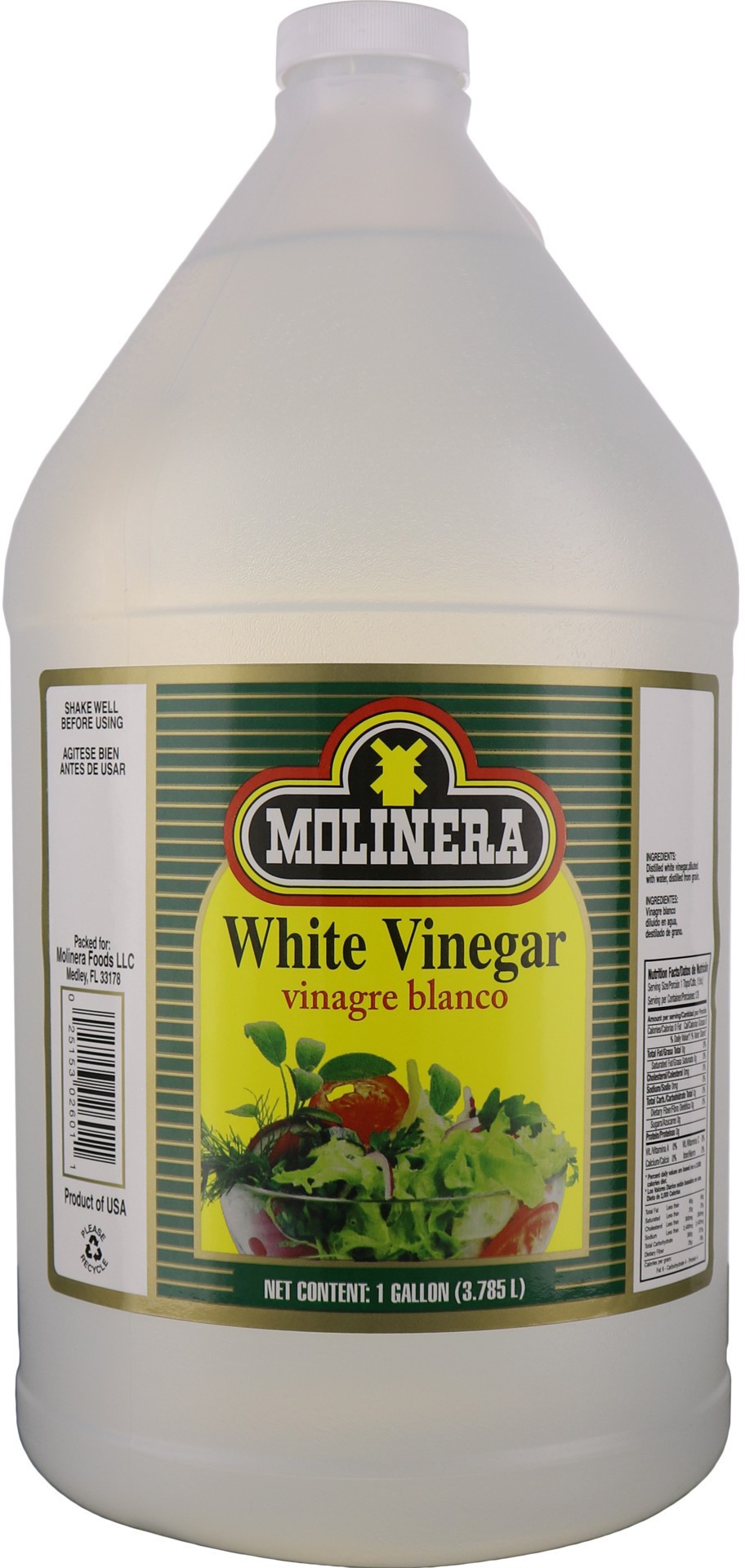 slide 1 of 1, Molinera White Vinegar, 1 gal