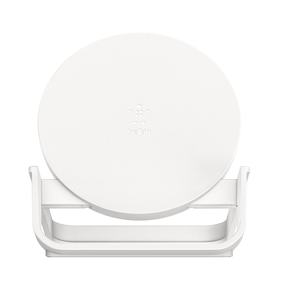 slide 1 of 3, Belkin Boost Up Wireless Charging Stand For Mobile Devices, White, F7U083Tt-Wht, 1 ct