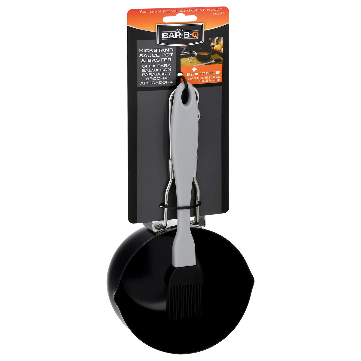 slide 4 of 9, Mr. Bar-B-Q Kickstand Sauce Pot & Baster 1 ea, 1 ct