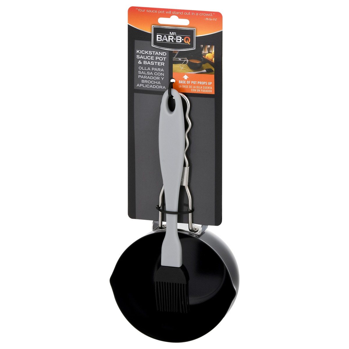 slide 2 of 9, Mr. Bar-B-Q Kickstand Sauce Pot & Baster 1 ea, 1 ct
