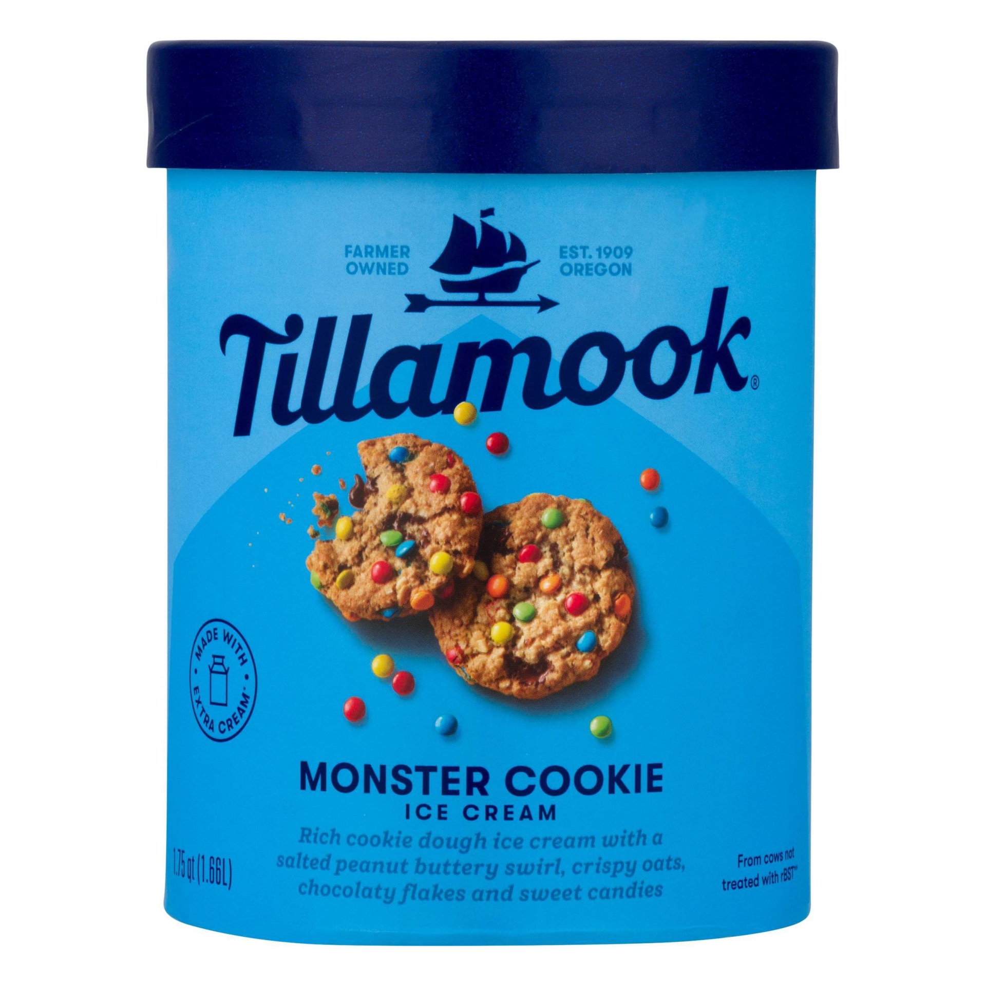 slide 1 of 1, Tillamook Monster Cookie, 1.75 qt