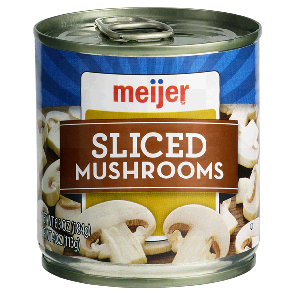 slide 1 of 1, Meijer Sliced Mushrooms, 4 oz