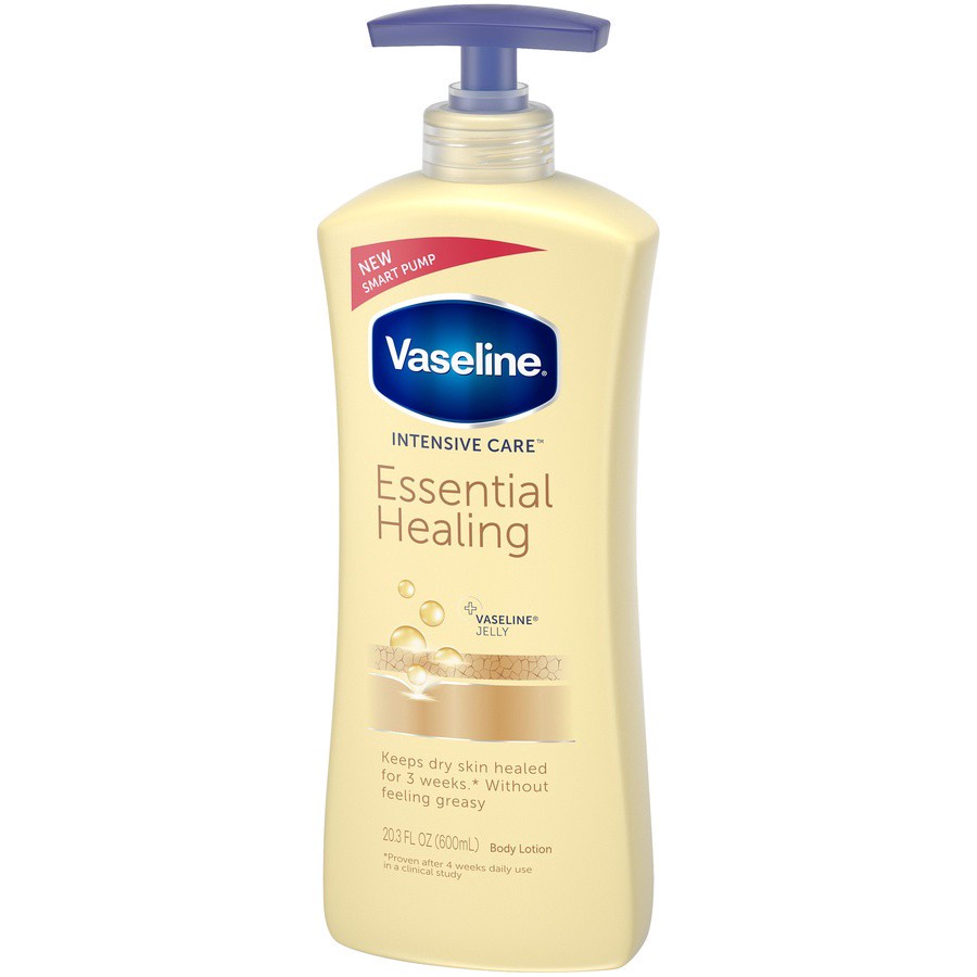 slide 4 of 4, Vaseline Intensive Care Essential Healing Dry Skin Lotion, 20.3 oz
