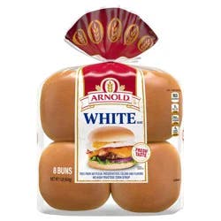 Arnold White Buns, 8 count, 16 oz