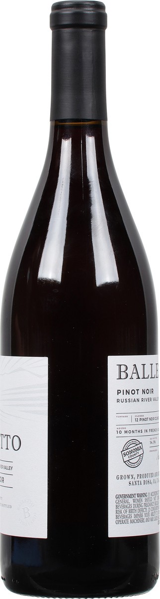 slide 8 of 9, Balletto Russian River Valley Pinot Noir 1 ea, 750 ml