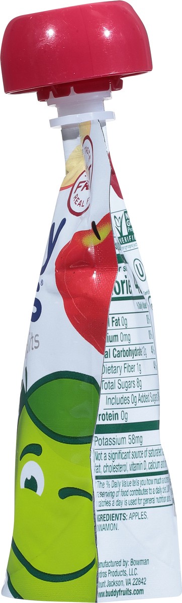 slide 8 of 9, Buddy Fruitss Original Apple Cinnamon Pure Blended Fruits Pouch, 3.2 oz