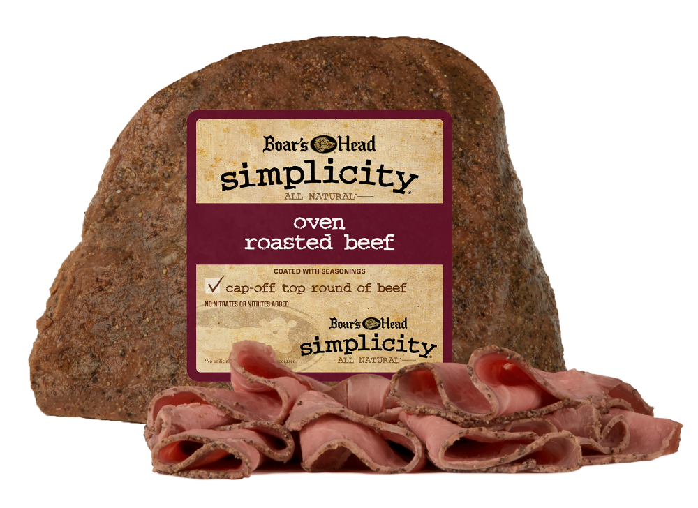 slide 1 of 1, Boar's Head Simplicity Oven Roasted Beef, per lb