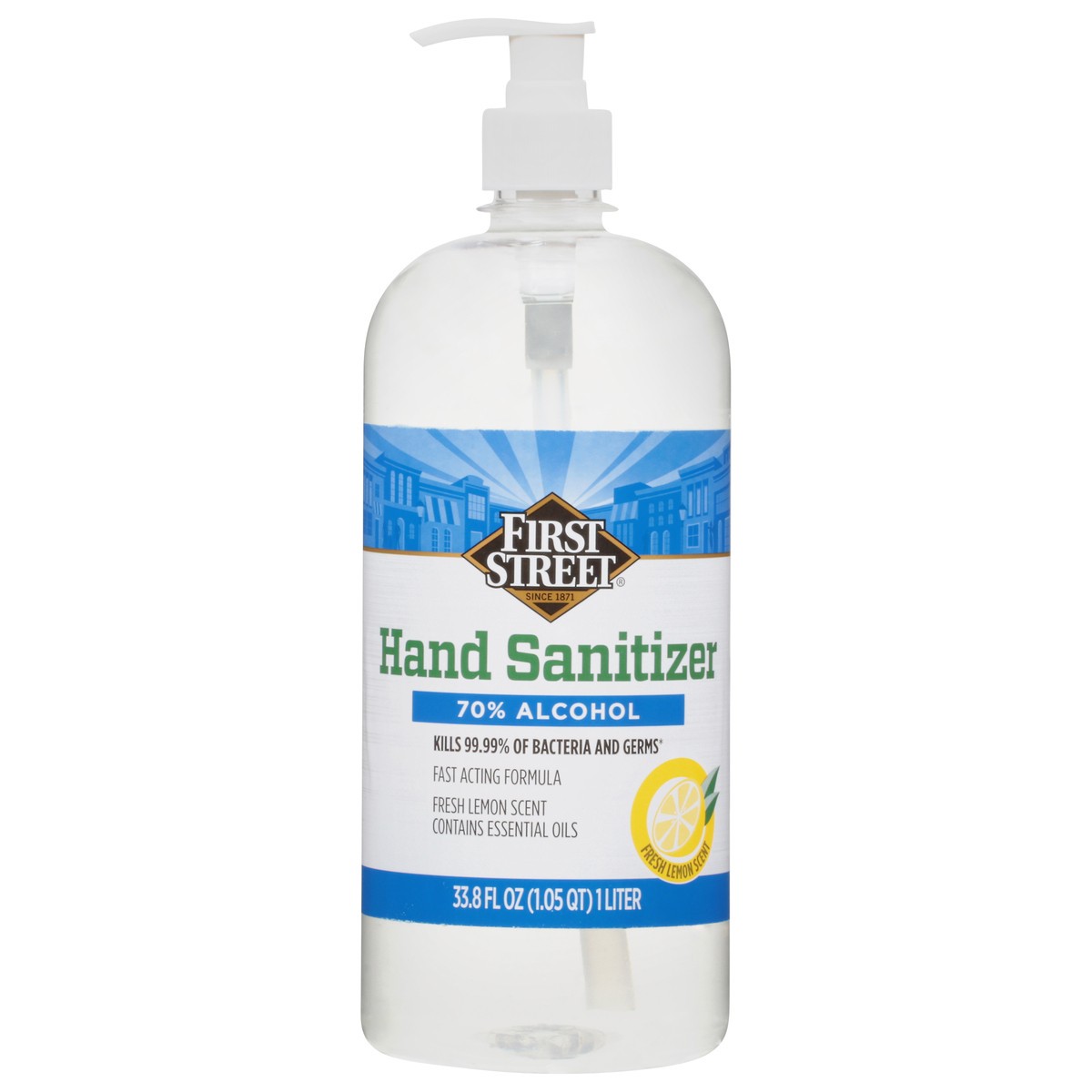 slide 13 of 13, First Street Hand Sanitizer Lemon Zest, 1 liter