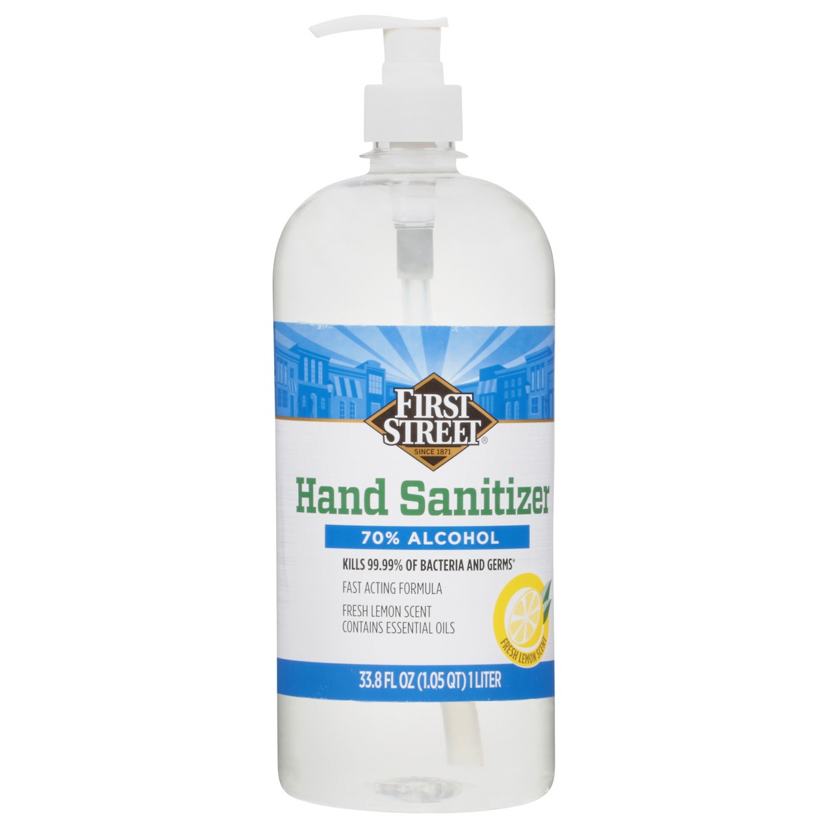 slide 10 of 13, First Street Hand Sanitizer Lemon Zest, 1 liter