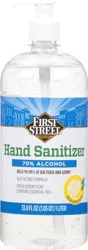 First Street Hand Sanitizer Lemon Zest