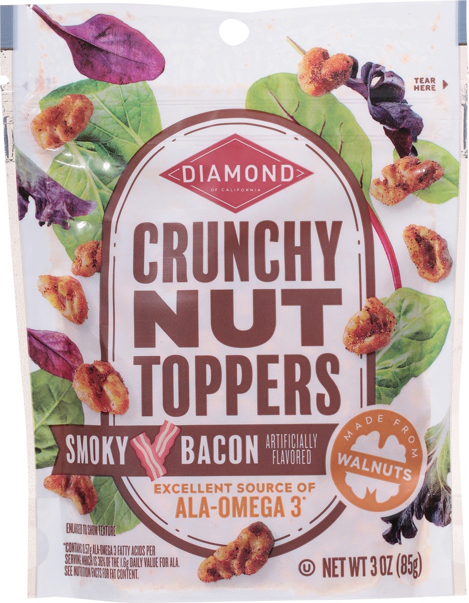 slide 4 of 14, Diamond of California Crunchy Smoky Bacon Nut Toppers 3 oz, 3 oz