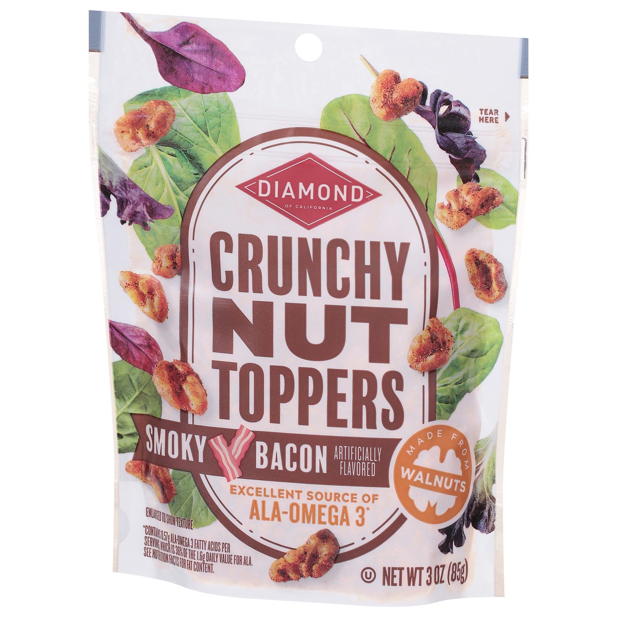 slide 8 of 14, Diamond of California Crunchy Smoky Bacon Nut Toppers 3 oz, 3 oz