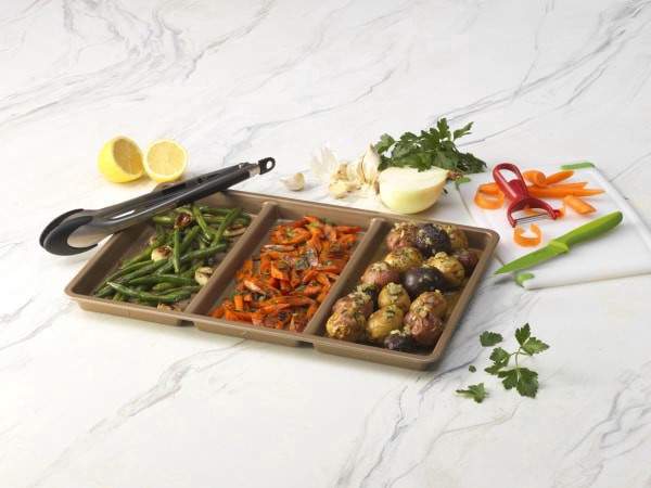 slide 10 of 17, Goodcook Cookie Divided Bakeware, 11 in x 17 in