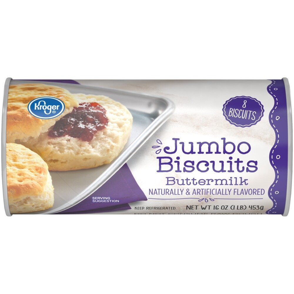 slide 1 of 1, Kroger Jumbo Buttermilk Biscuits, 16 oz