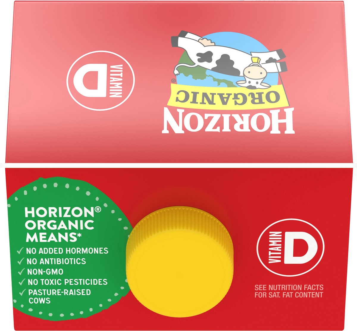 slide 8 of 12, Horizon Organic DHA Omega-3 Milk, DHA Milk, 64 FL OZ Half Gallon Carton, 1/2 gal