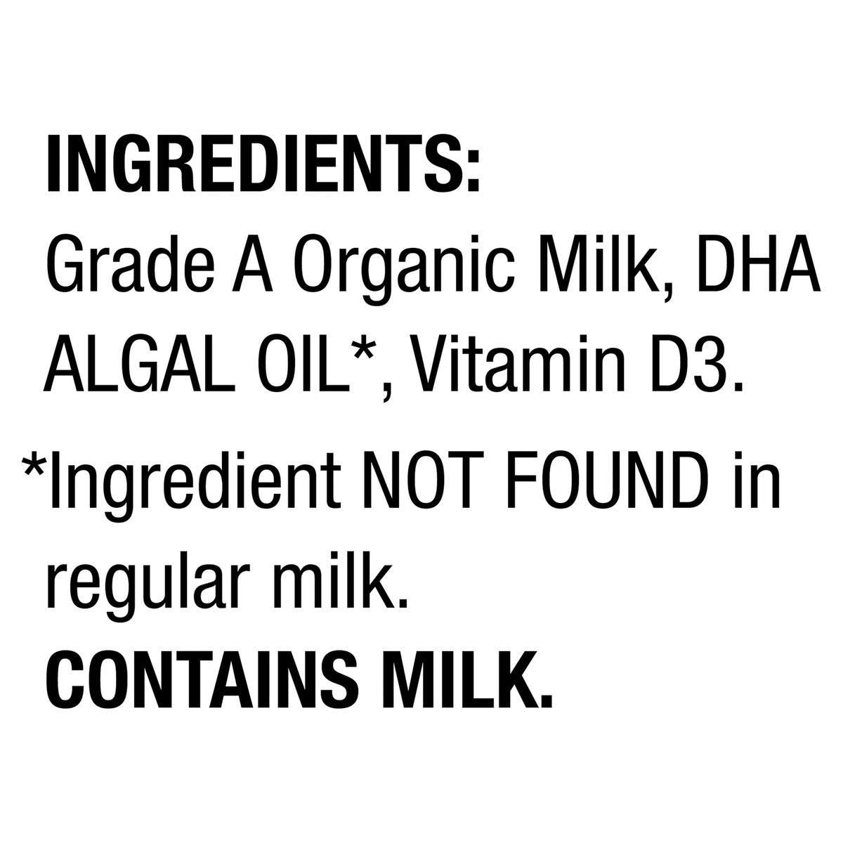 slide 12 of 12, Horizon Organic DHA Omega-3 Milk, DHA Milk, 64 FL OZ Half Gallon Carton, 1/2 gal