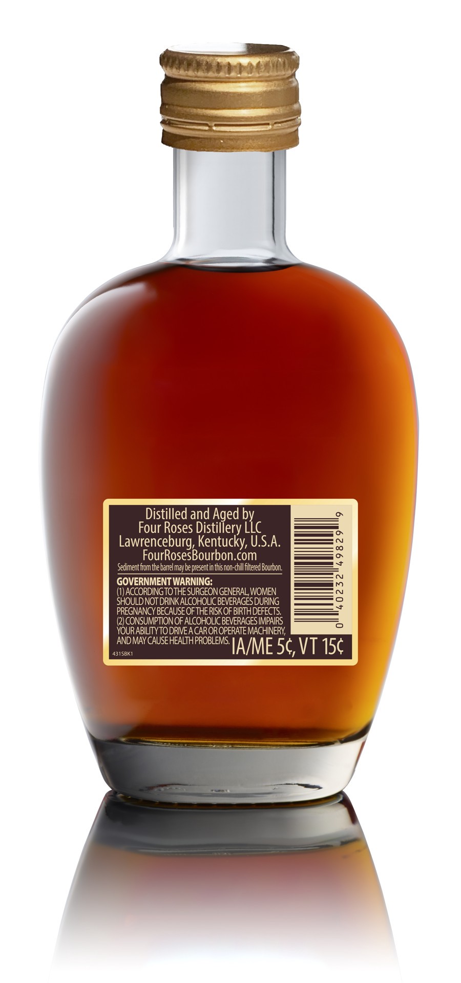 slide 2 of 3, Four Roses Small Batch Select Bourbon, 104 Proof, Kentucky, 50 ml Bottle, 50 ml