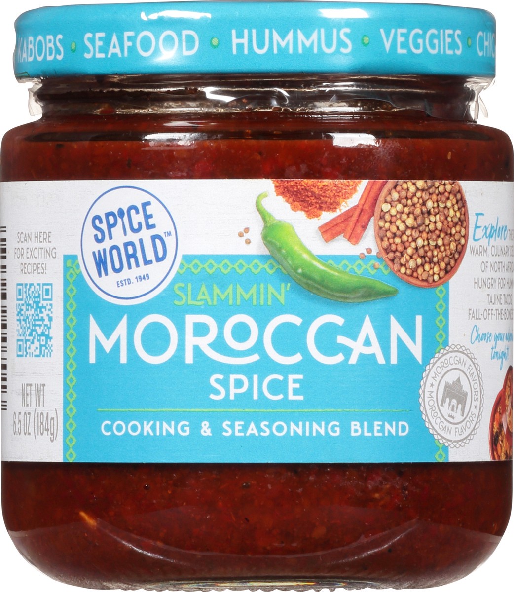 slide 9 of 11, Spice World Slammin' Moroccan Spice Cooking & Seasoning Blend 6.5 oz, 6.5 oz