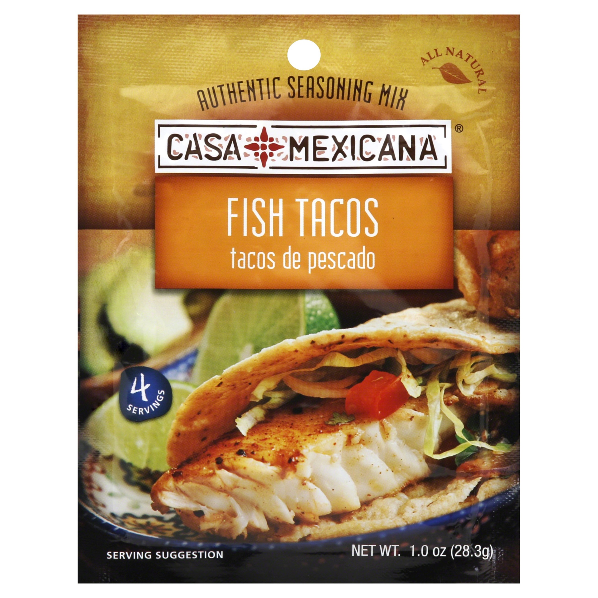 slide 1 of 3, Casa Mexicana Fish Taco Seasoning Mix, 1 oz