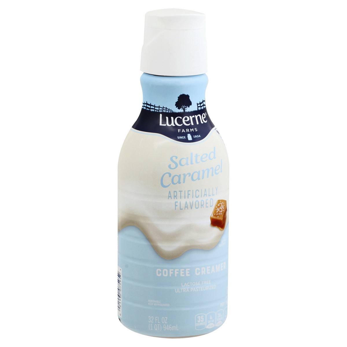 slide 4 of 9, Lucerne Dairy Farms Coffee Creamer Salted Caramel Mocha, 32 fl oz