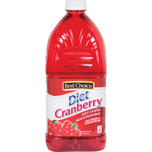 slide 1 of 1, Best Choice Diet Cranberry Juice - 64 oz, 64 oz