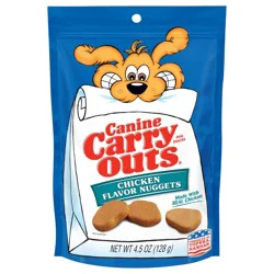 Canine Carry Outs Chicken Flavor Nuggets Dog Snacks, 4.5 oz.