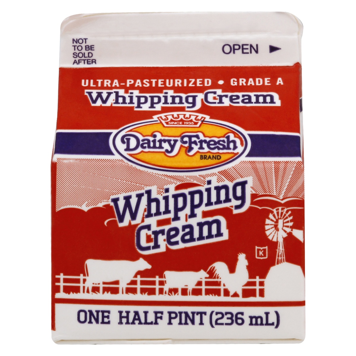 slide 1 of 1, Dairy Fresh Whipping Cream Ultra-Pasteurized, 1 ct