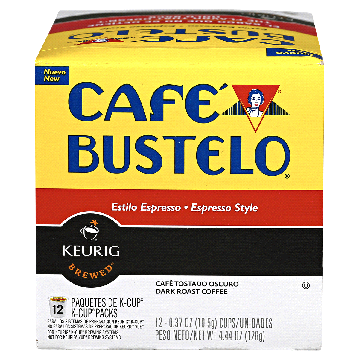 slide 2 of 6, Café Bustelo Coffee Dark Roast Espresso Style K-Cups, 12 ct
