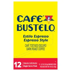 Café Bustelo Espresso Style, Dark Roast Coffee, Keurig K-Cup Pods for Keurig K-Cup Pods, 12 Count Box