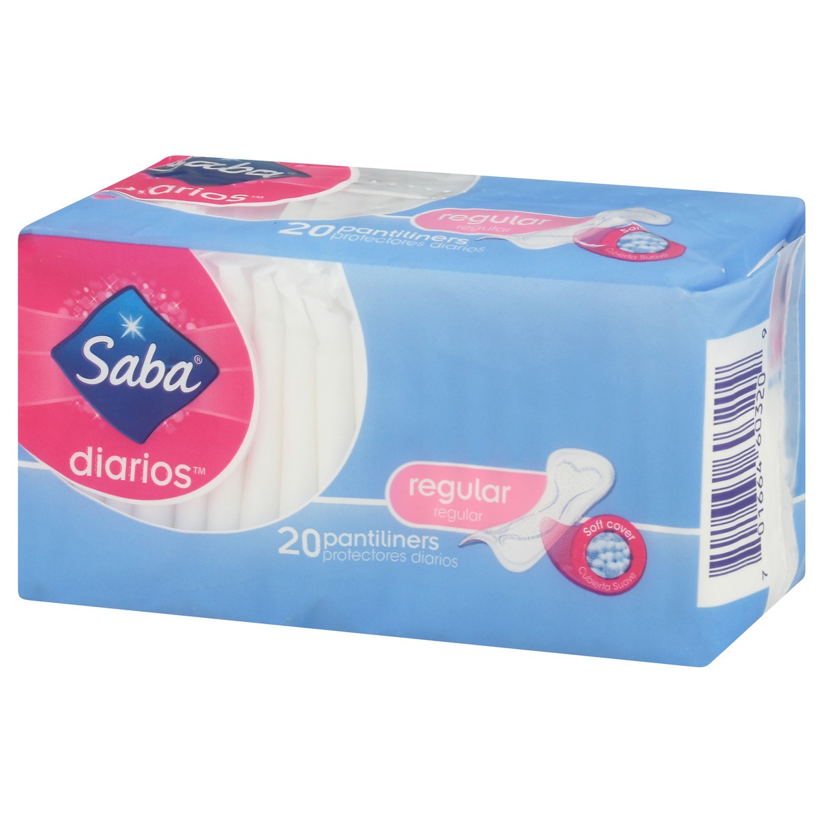 slide 4 of 12, Saba Diarios Regular Pantiliners 20 ea, 20 ct