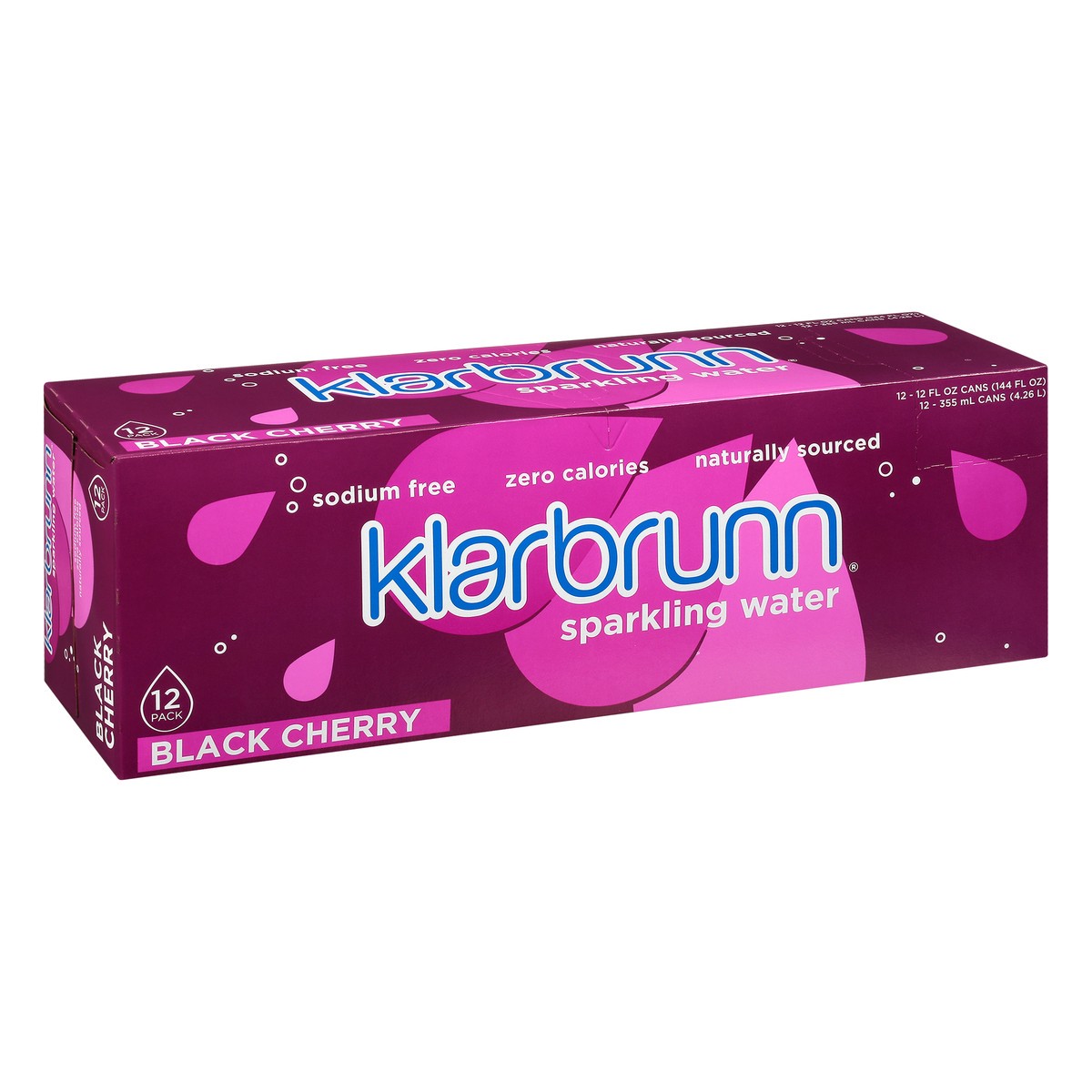 slide 8 of 9, Klarbrunn Black Cherry Mineral Water - 144 fl oz, 12 ct; 12 fl oz