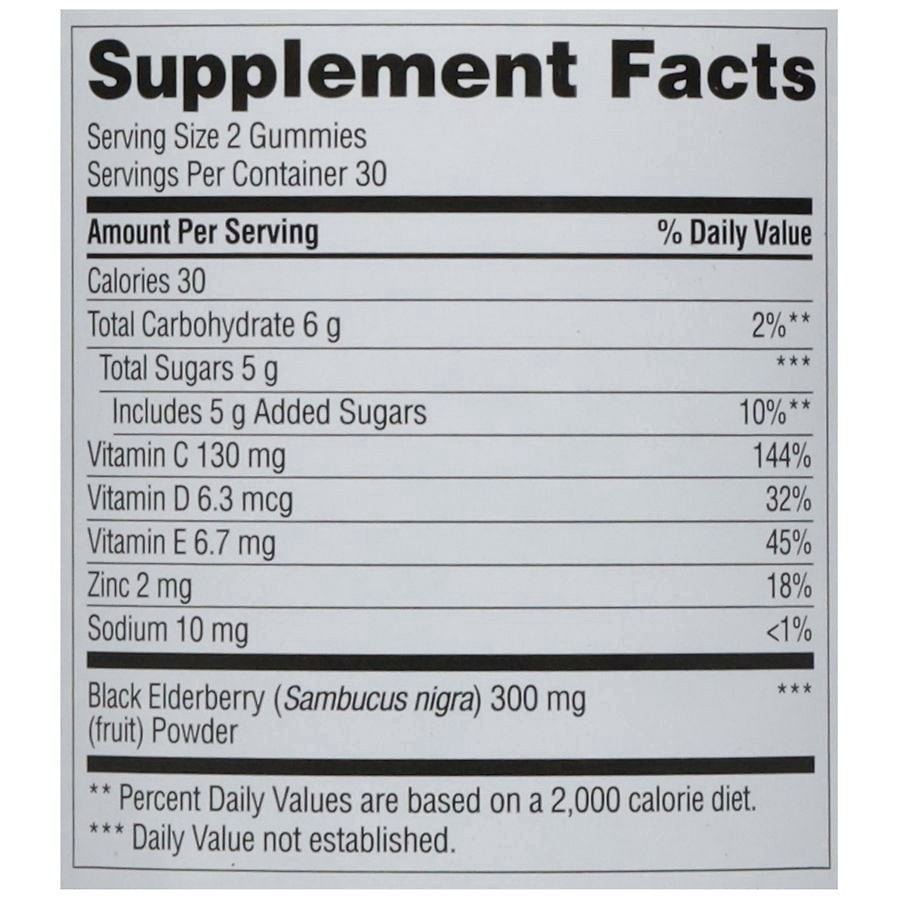 slide 5 of 5, Walgreens Wal-Born Immune Support Elderberry Gummies, 60 ct