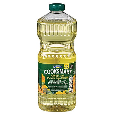 slide 1 of 1, Hill Country Fare Cooksmart Canola with Extra Virgin Olive Oil, 48 oz
